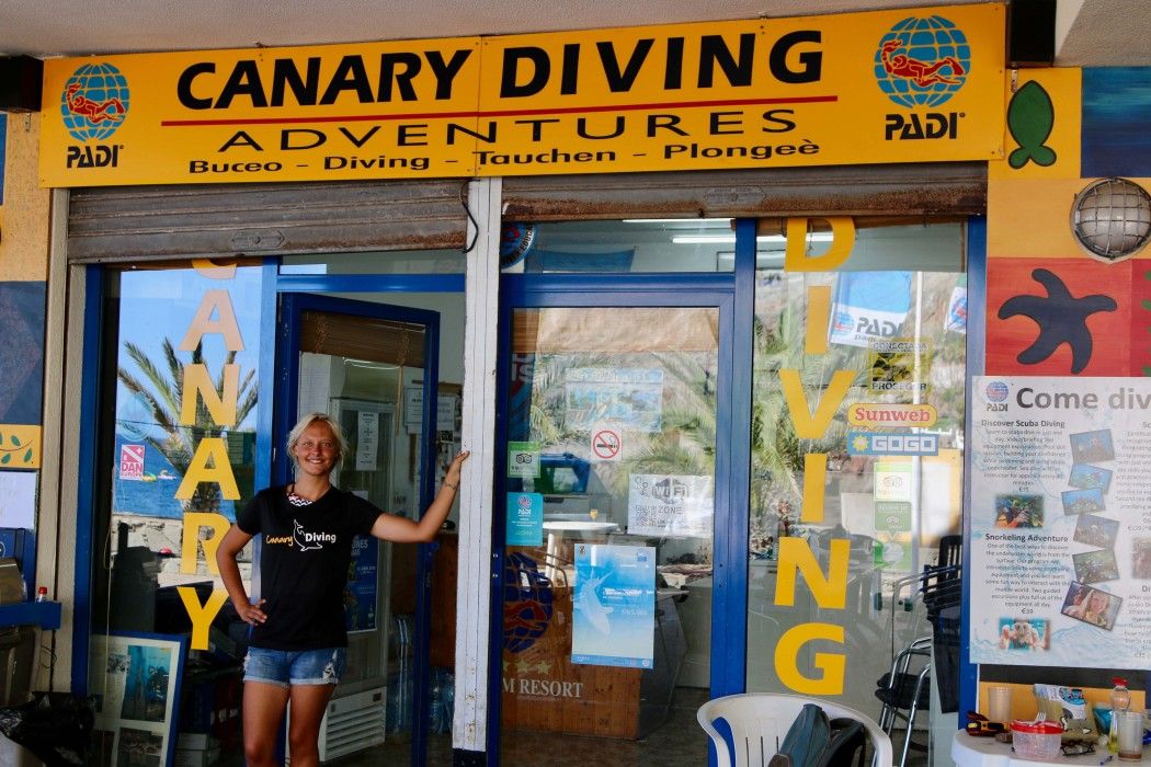 A base da Canary Diving Adventures em Taurito. Foto: Sascha Tegtmeyer Mergulho em Gran Canaria Relato de experiência - os melhores pontos do Atlântico?