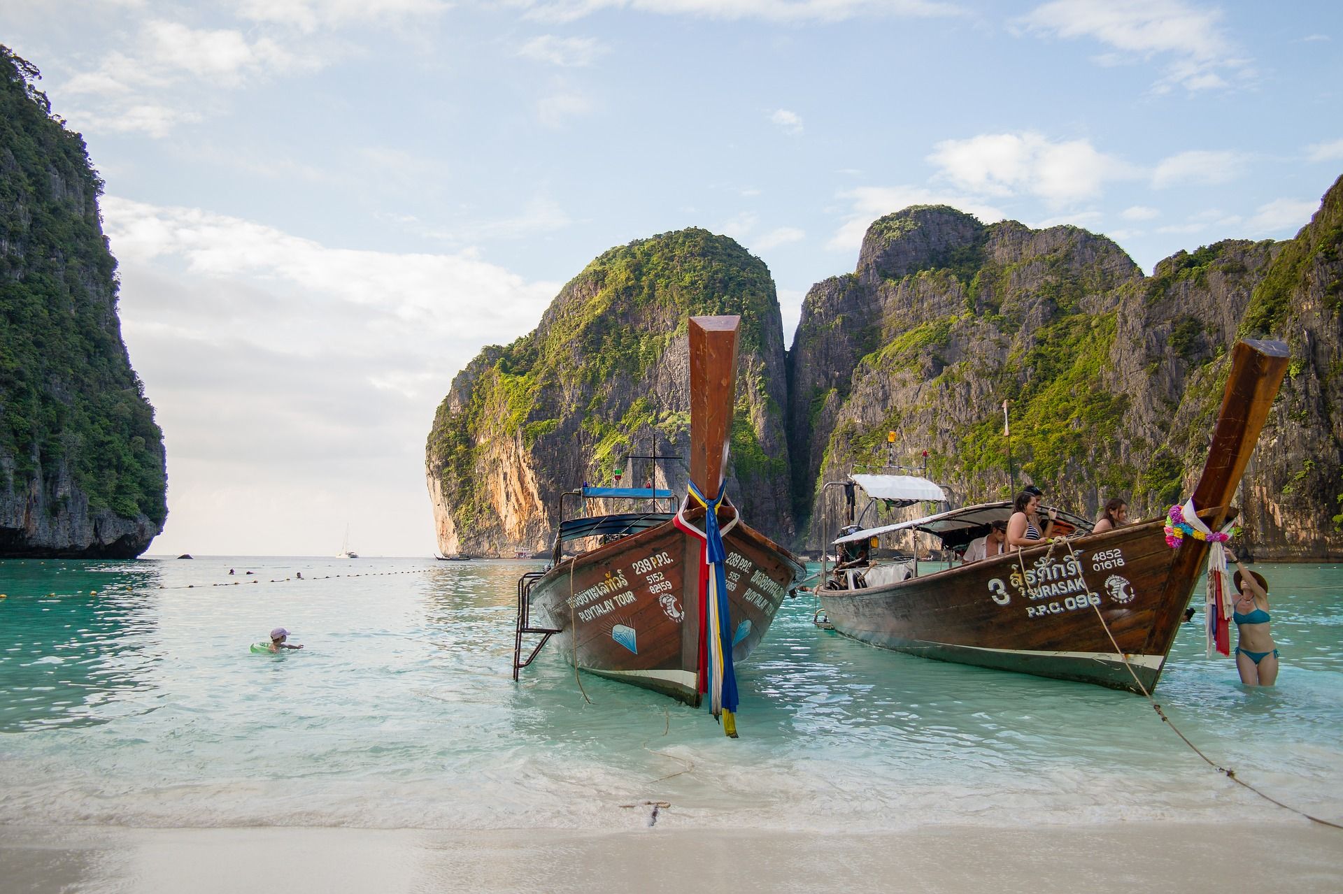 So ein wunderschöner Strand: Die Maya Bay auf Koh Phi Phi ist der Strand aus The Beach. Foto: Pixabay