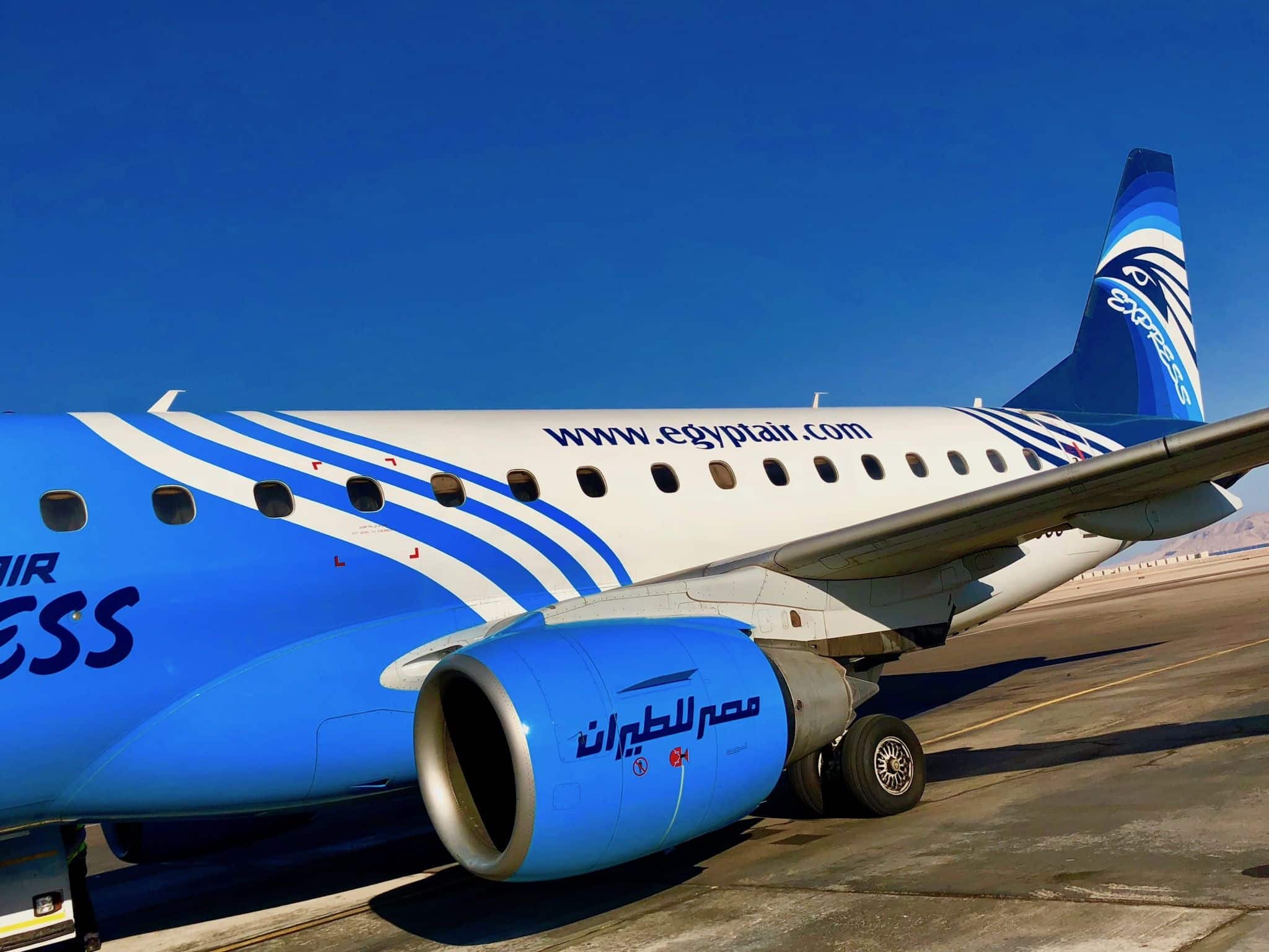 Inlandsflug von Hurghada nach Sharm El Sheik mit Egyptair: Die Verbindung ist sehr komfortabel! Foto: Sascha Tegtmeyer