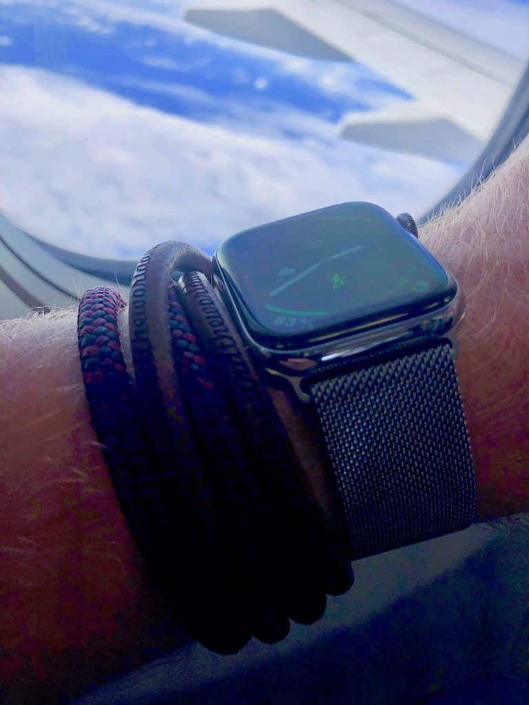 Auf Reisen immer mit dabei: meine Smartwatch. Foto: Sascha Tegtmeyer