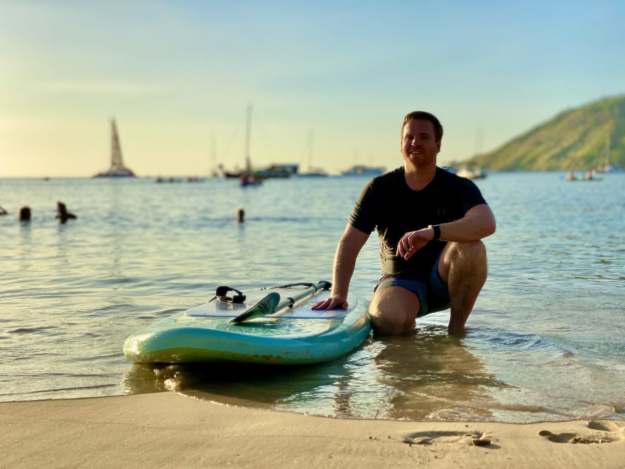 J'ai vraiment apprécié mon séjour à Phuket et j'ai beaucoup fait du stand-up paddle, par exemple. Photo : Sascha Tegtmeyer