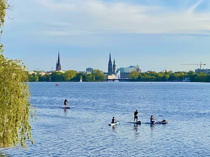 SUP auf der Alster in Hamburg Tipps & Erfahrungen