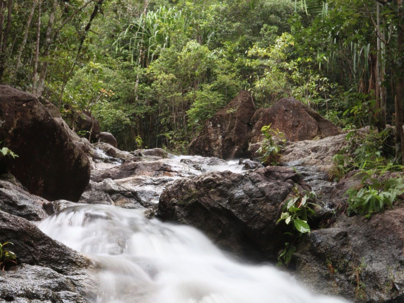 Reisebericht Koh Phangan Tipps Auf Koh Phangan gibt es mehrere spektakuläre Wasserfälle. Foto: Sascha Tegtmeyer