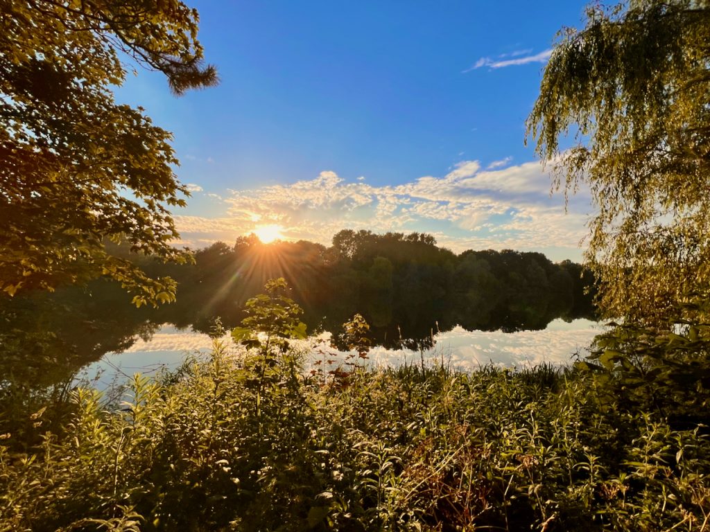 Joggen in Hamburg – die schönsten Laufstrecken der Stadt 18 Der Kupferteich befindet sich auf Höhe Tonndorf und liegt auf der Laufstrecke in Richtung Farmsen-Berne. Foto: Sascha Tegtmeyer Begib dich auf eine abwechslungsreiche Laufstrecke entlang des malerischen Wandsebachs und entdecke das Wandsetal in all seinen Facetten. Du startest am belebten Wandsbeker Markt und folgst dem Bach stadtauswärts. Schon bald lässt du die Hektik der Stadt hinter dir und tauchst ein in die Ruhe und Schönheit des Wandsetals. Die Route führt durch verschiedene Parkanlagen, darunter den zauberhaften Eichtalpark, und endet schließlich im charmanten Stadtteil Farmsen-Berne. Der Weg entlang des Wandsebachs ist gesäumt von üppiger Vegetation und malerischen Brücken, die eine romantische Atmosphäre schaffen. Lauschen Sie dem Plätschern des Wassers und atmen Sie die frische, saubere Luft beim Lauftraining ein. Dank der gut ausgebauten und gepflegten Wege ist die Strecke sowohl für geübte Läufer als auch für Anfänger und Walker geeignet.