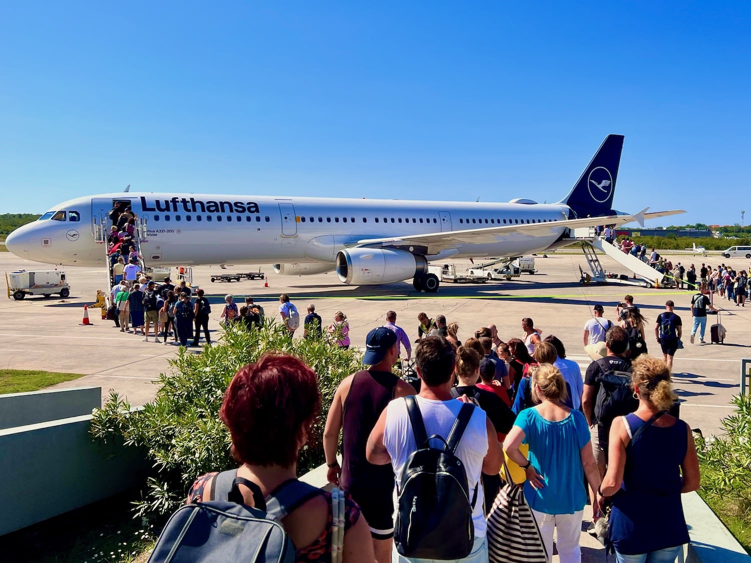 There are comparatively cheap flights to Rijeka Airport from all over Europe. Photo: Sascha Tegtmeyer Travel report Krk tips experiences experience report