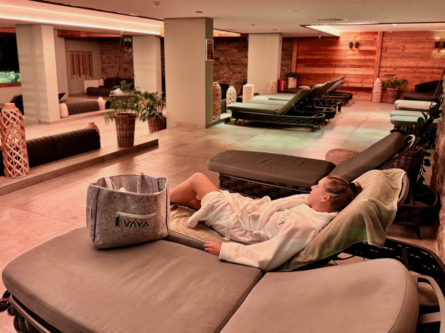 Il nostro punto forte nell'hotel: l'area benessere con sauna e piscina. Foto: Sascha Tegtmeyer vacanza sugli sci a Fieberbrunn vacanze invernali rapporto di viaggio rapporto esperienze esperienze