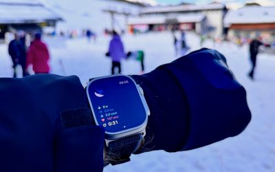 Apple Watch medan du åker skidor och snowboard – upplevelser, tips och appar
